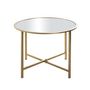 Voir la diapositive 2 : Paris Prix Table d'Appoint Design  Miroir  60cm Or
