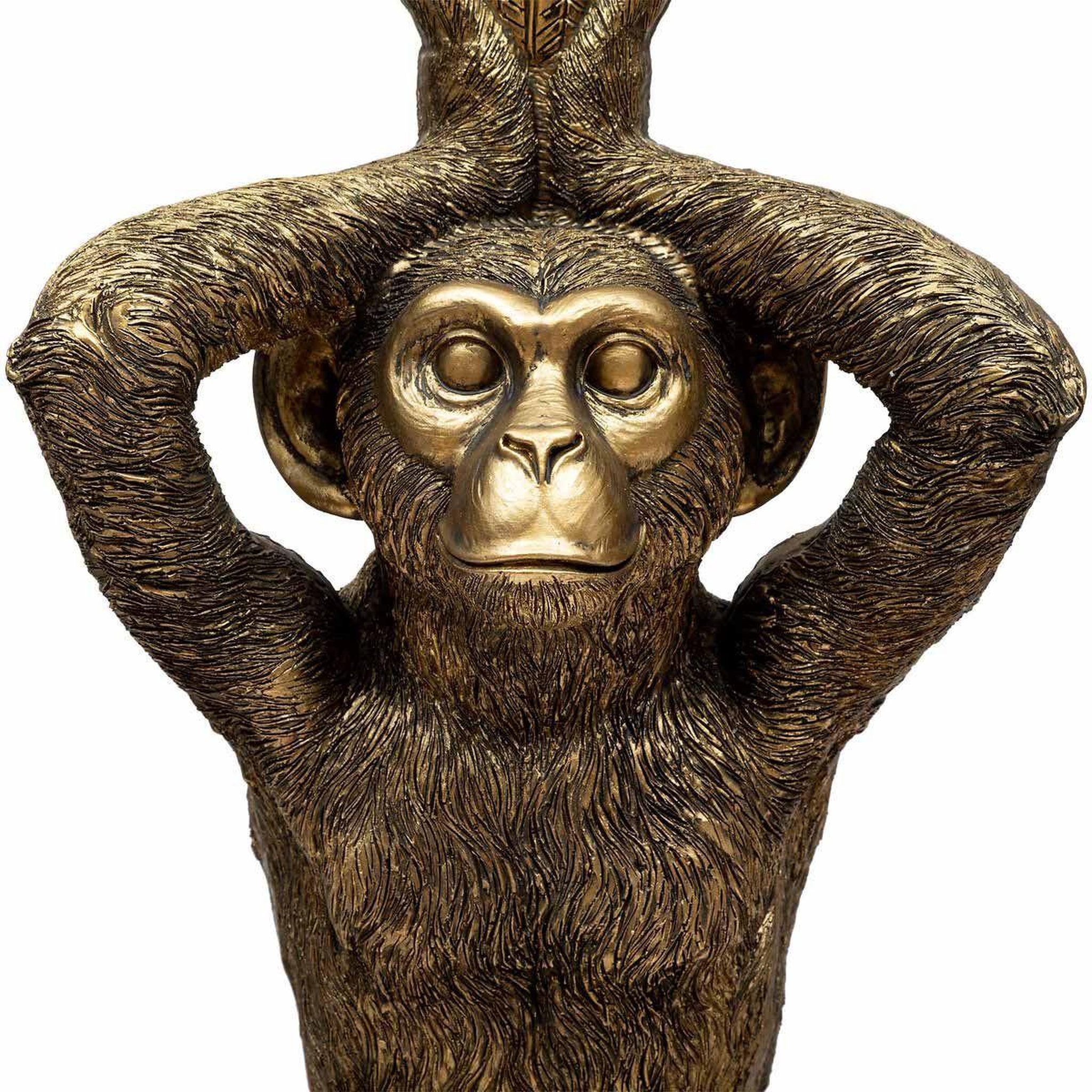 Voir la diapositive 2 : ATMOSPHERA Table d'appoint design  wild monkey  52cm or