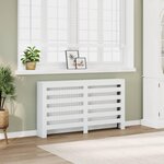 VIDAXL Cache-radiateur blanc 149x20x82 cm bois d'ingenierie