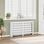 Voir la diapositive 1 : VIDAXL Cache-radiateur blanc 149x20x82 cm bois d'ingenierie