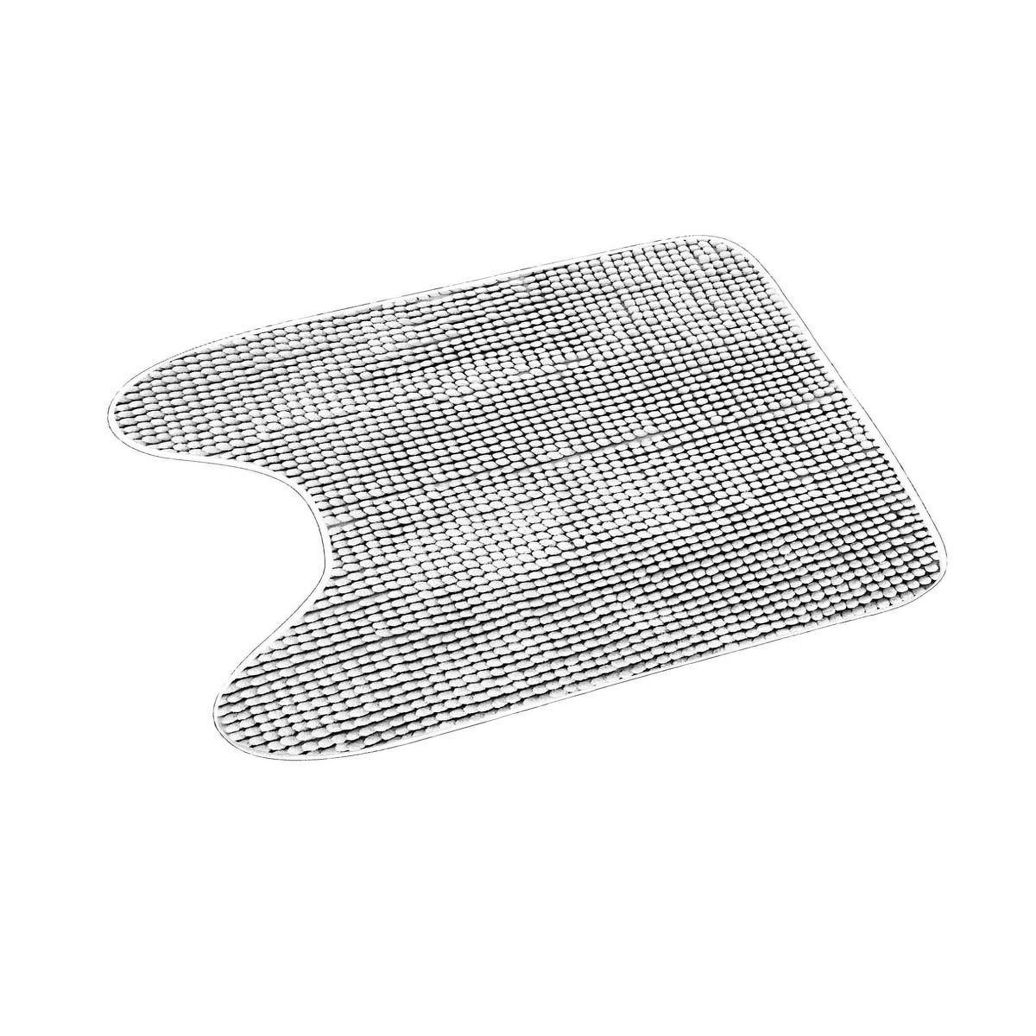 Voir la diapositive 2 : Douceur d'Intérieur Tapis contour wc  sweety  45x45cm blanc