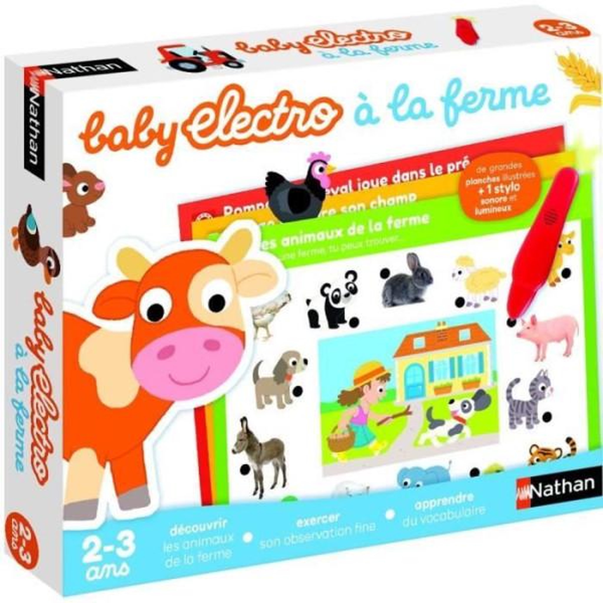 Voir la diapositive 3 : Nathan Jeu éducatif électronique - nathan - baby electro animaux de la ferme - pour enfants des 2 ans