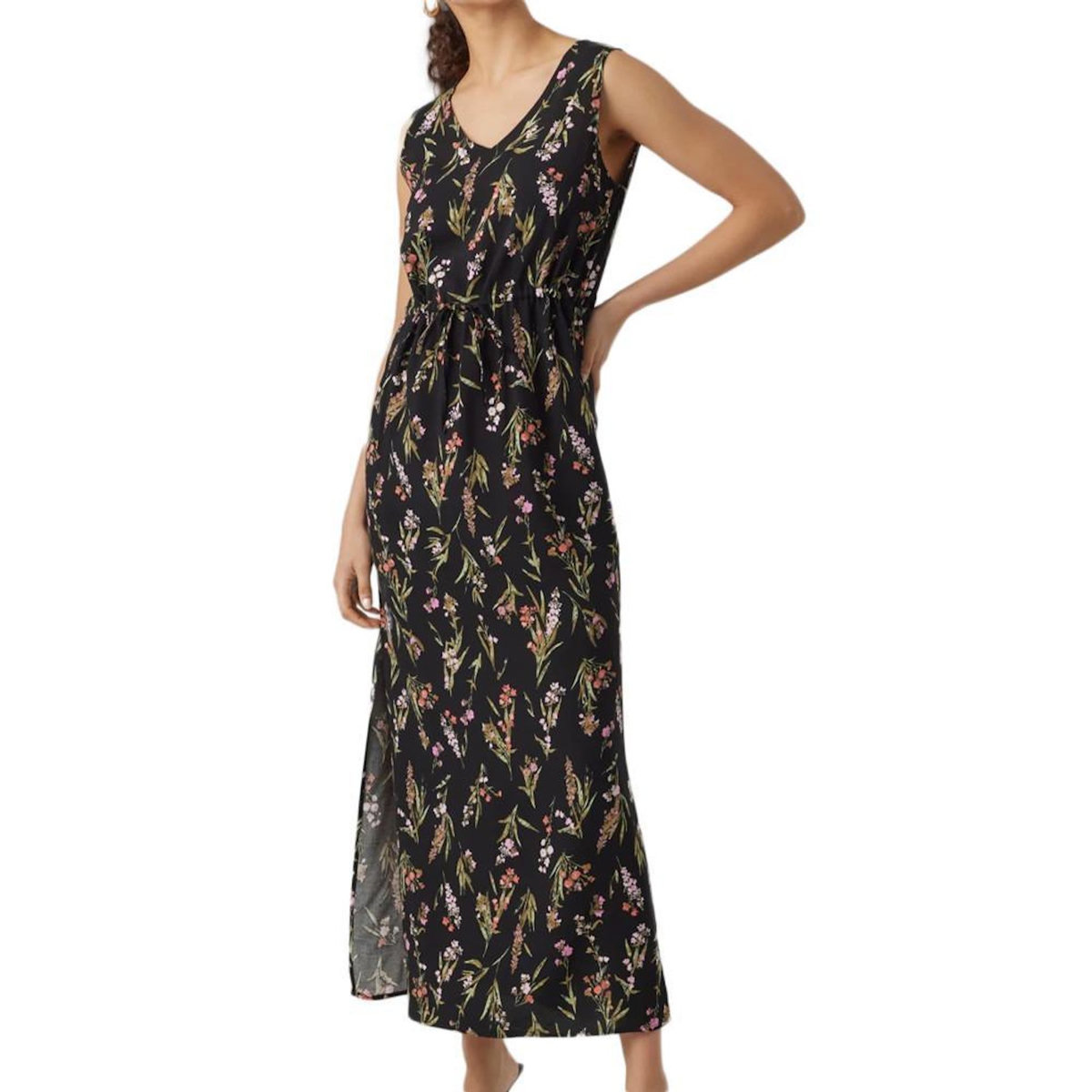 Vero Moda Robe Longue Noir/Vert Femme Vero Moda 10286770