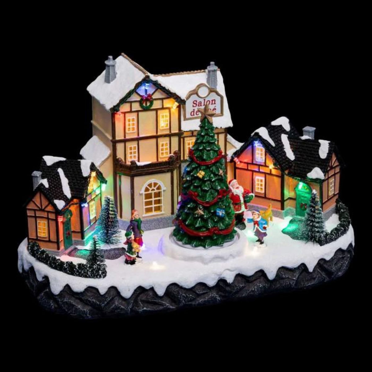 FEERIC LIGHT & CHRISTMAS Village de Noël  Salon de Thé  31cm Multicolore