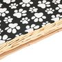 Voir la diapositive 5 : VIDAXL Panier pour chiens avec coussin 50x33x30 cm Saule naturel