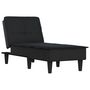 Voir la diapositive 2 : VIDAXL Chaise longue noir tissu