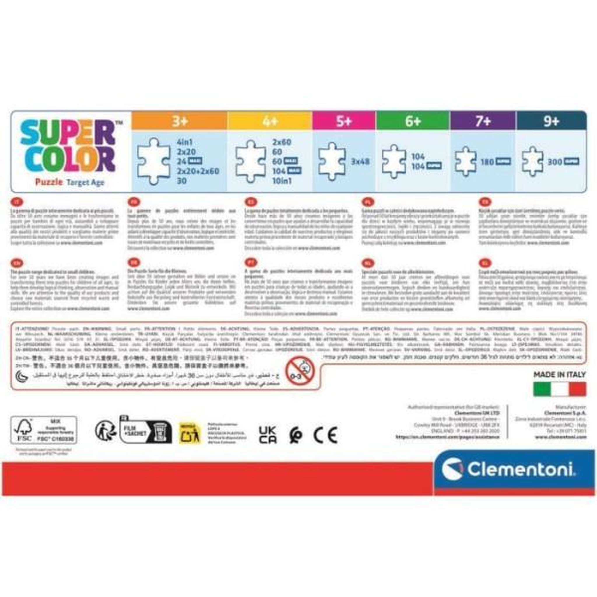 Voir la diapositive 5 : CLEMENTONI Clementoni - 3x48 pieces - disney pixar