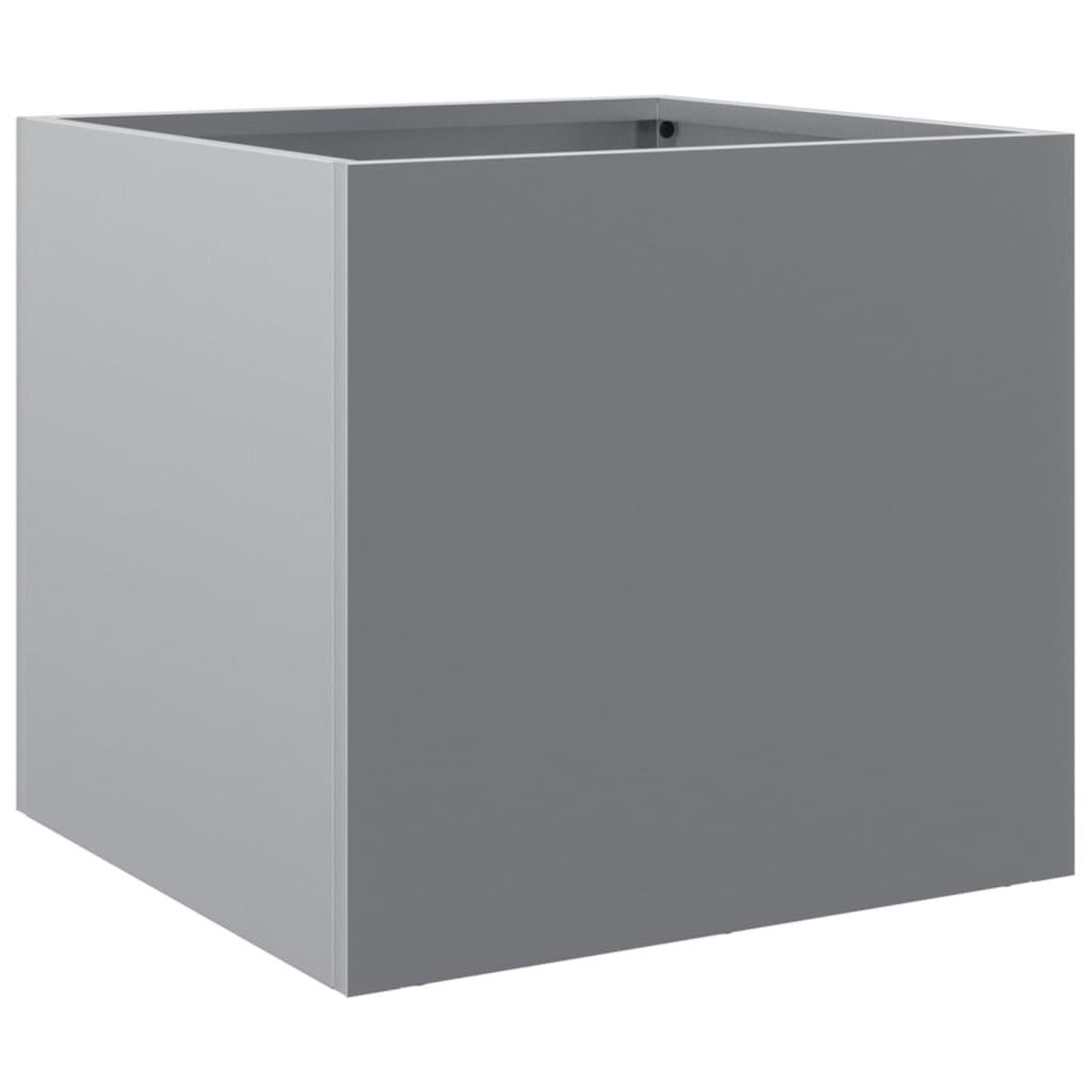 Voir la diapositive 2 : VIDAXL Jardiniere argente 32x30x29 cm acier galvanise