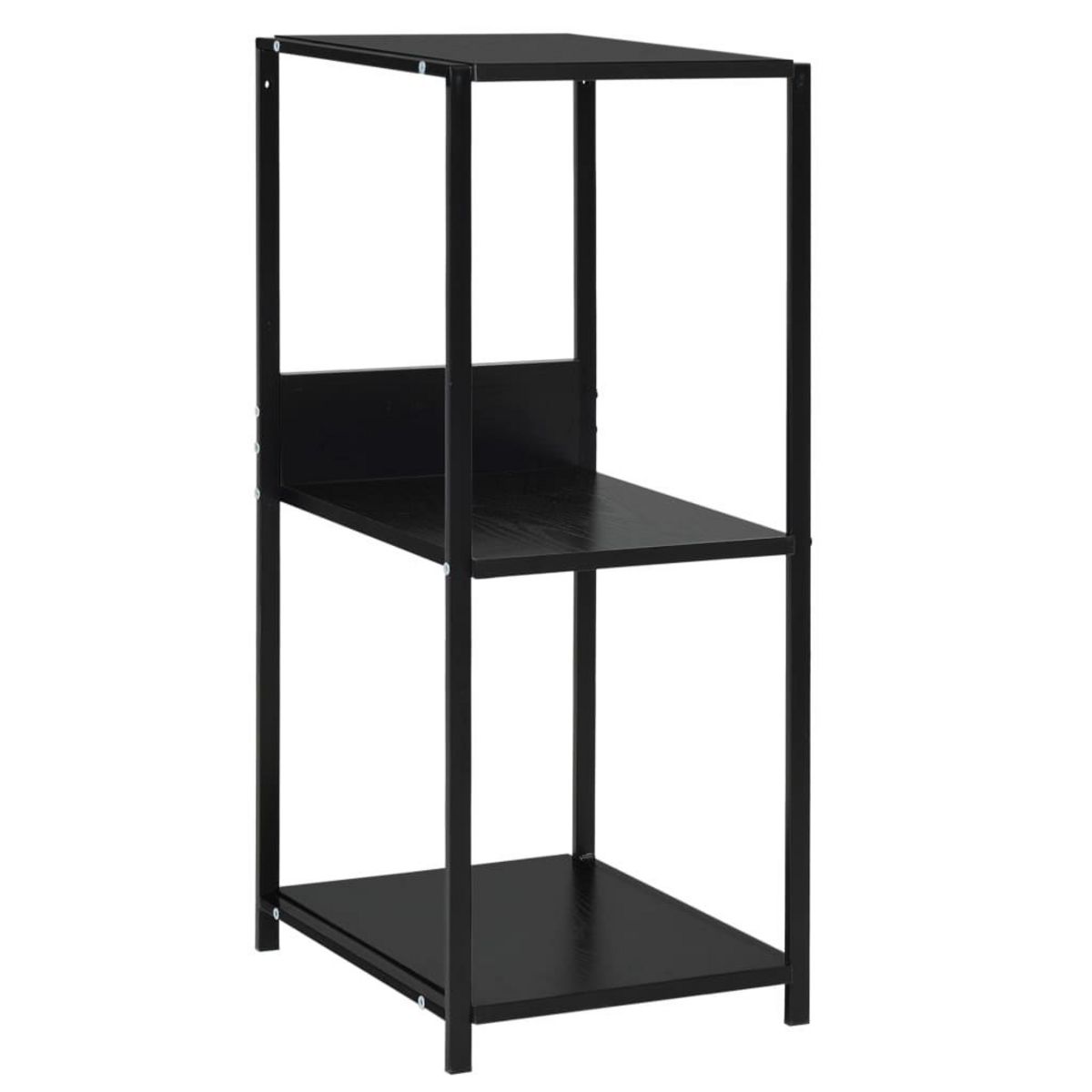 VIDAXL Etagere a livres droite petite Noir 33,5x39,6x79,7 cm