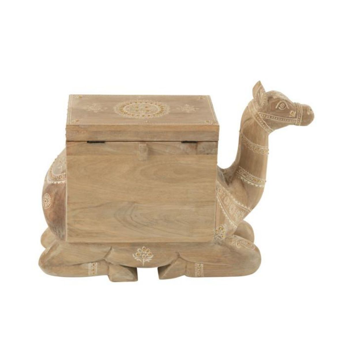 Paris Prix Coffre Chameau en Bois  Perle du Sahara  69cm Naturel