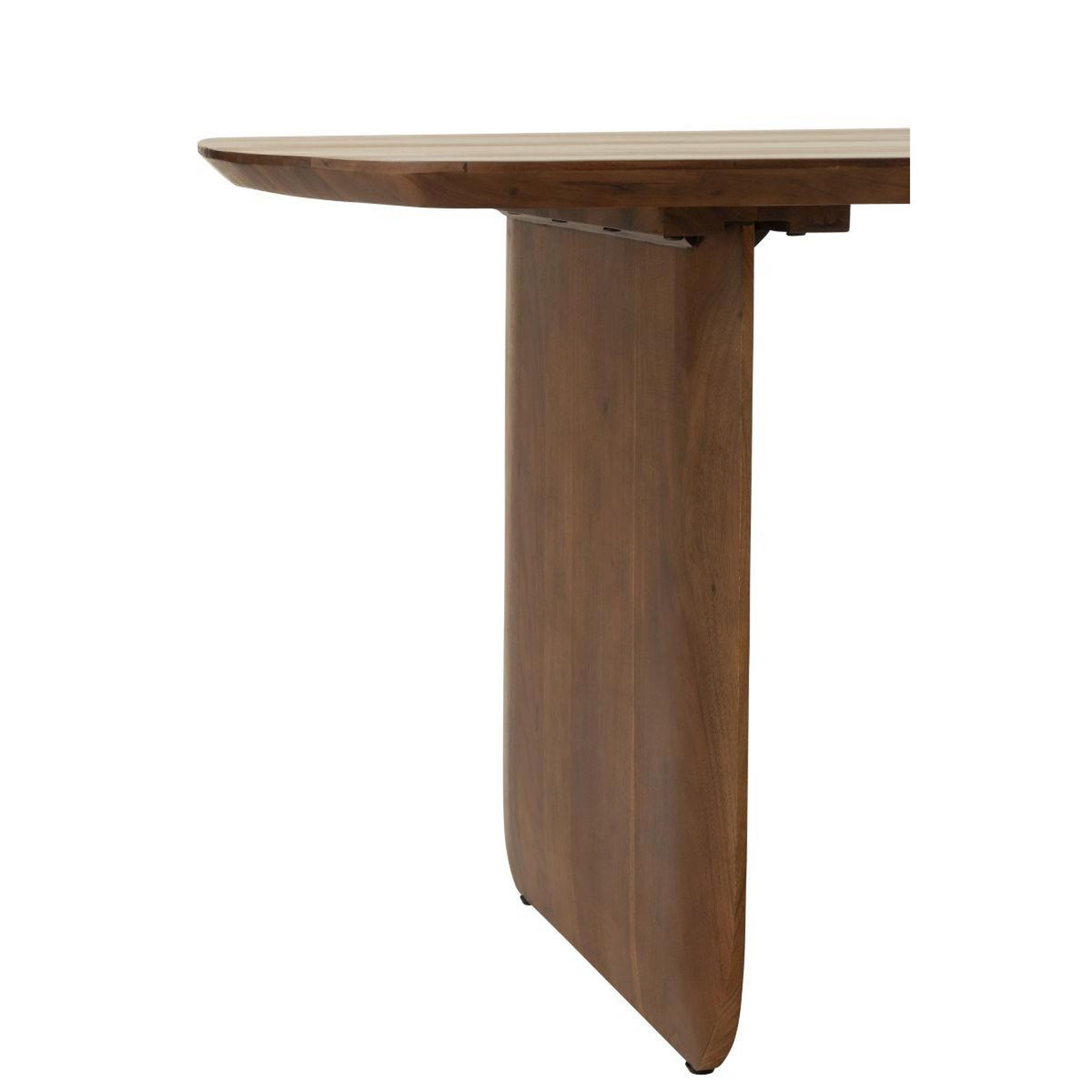 Voir la diapositive 6 : J-LINE Table à manger en bois  william  190cm marron