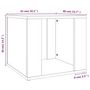 Voir la diapositive 6 : VIDAXL Table de chevet Sonoma gris 41x40x36 cm Bois d'ingenierie