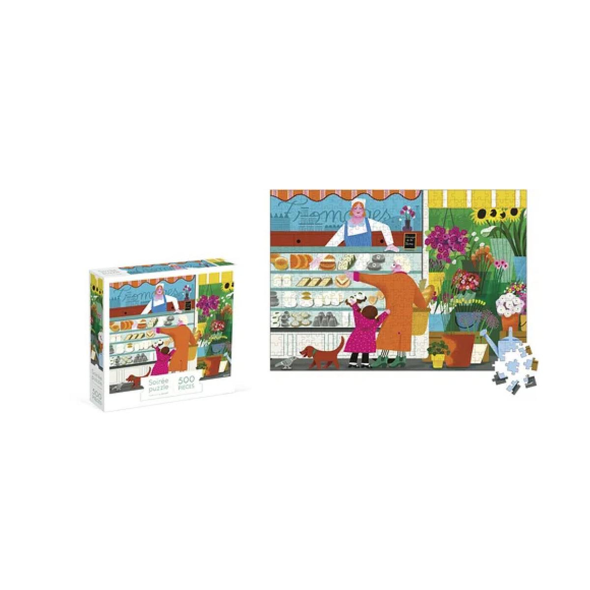 JANOD Puzzle - Sur le marche - 500 pieces