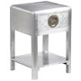 Voir la diapositive 1 : VIDAXL Table de coin avec 1 tiroir vintage Style d'aviation