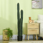 Voir la diapositive 2 : OUTSUNNY Cactus artificiel grand réalisme plante artificielle grande taille dim. Ø 18 x 120H cm vert