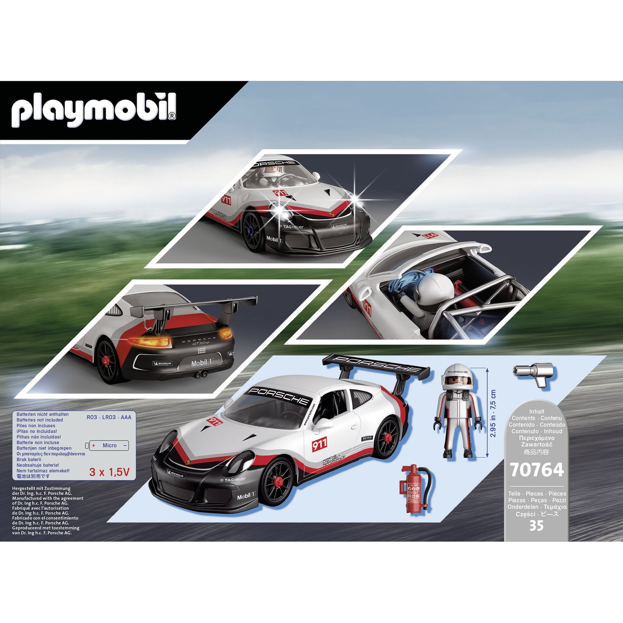 Voir la diapositive 2 : PLAYMOBIL 70764 Porsche - Coupe Porsche 911 GT3