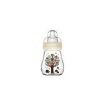 MAM MAM Biberon en verre - 170ml - 0 a 6 mois - Tetine Debit 1 - Blanc