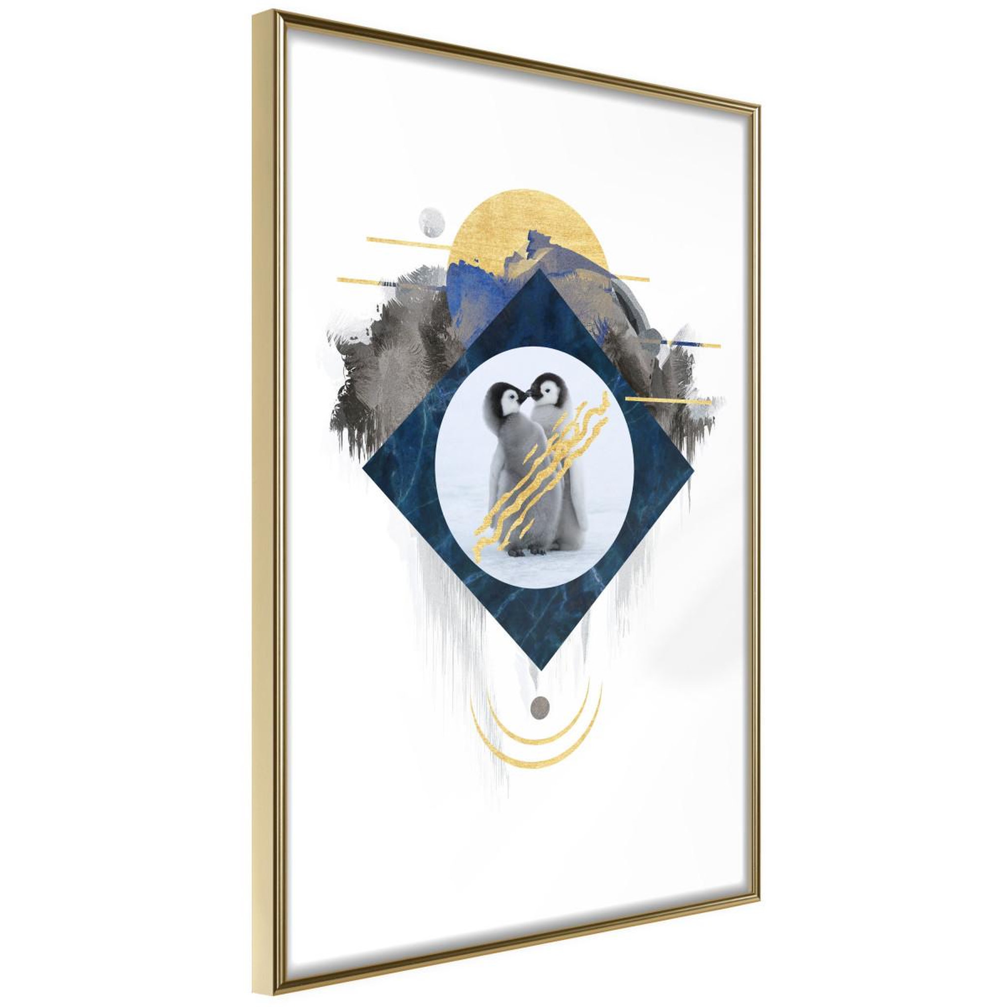 Voir la diapositive 1 : Paris Prix Affiche Murale Encadrée  Little Penguins