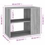 Voir la diapositive 6 : VIDAXL Armoire laterale Sonoma gris 60x30x50 cm Bois d'ingenierie