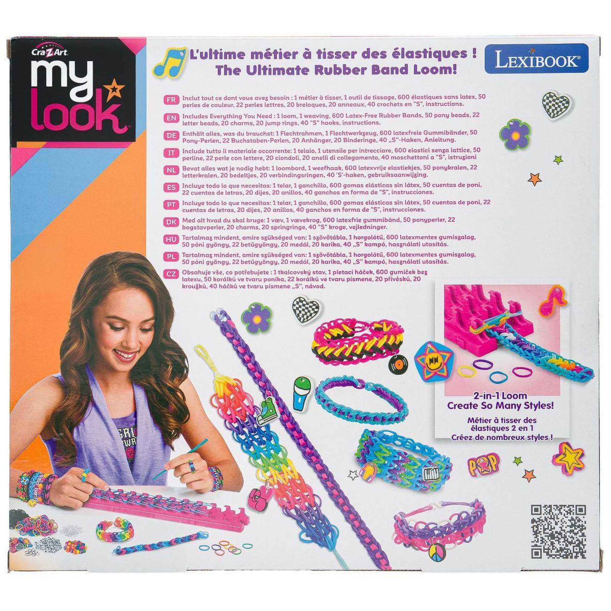 Voir la diapositive 5 : Lexibook Kit de bracelet élastiques à tisser Rock 'n' roll