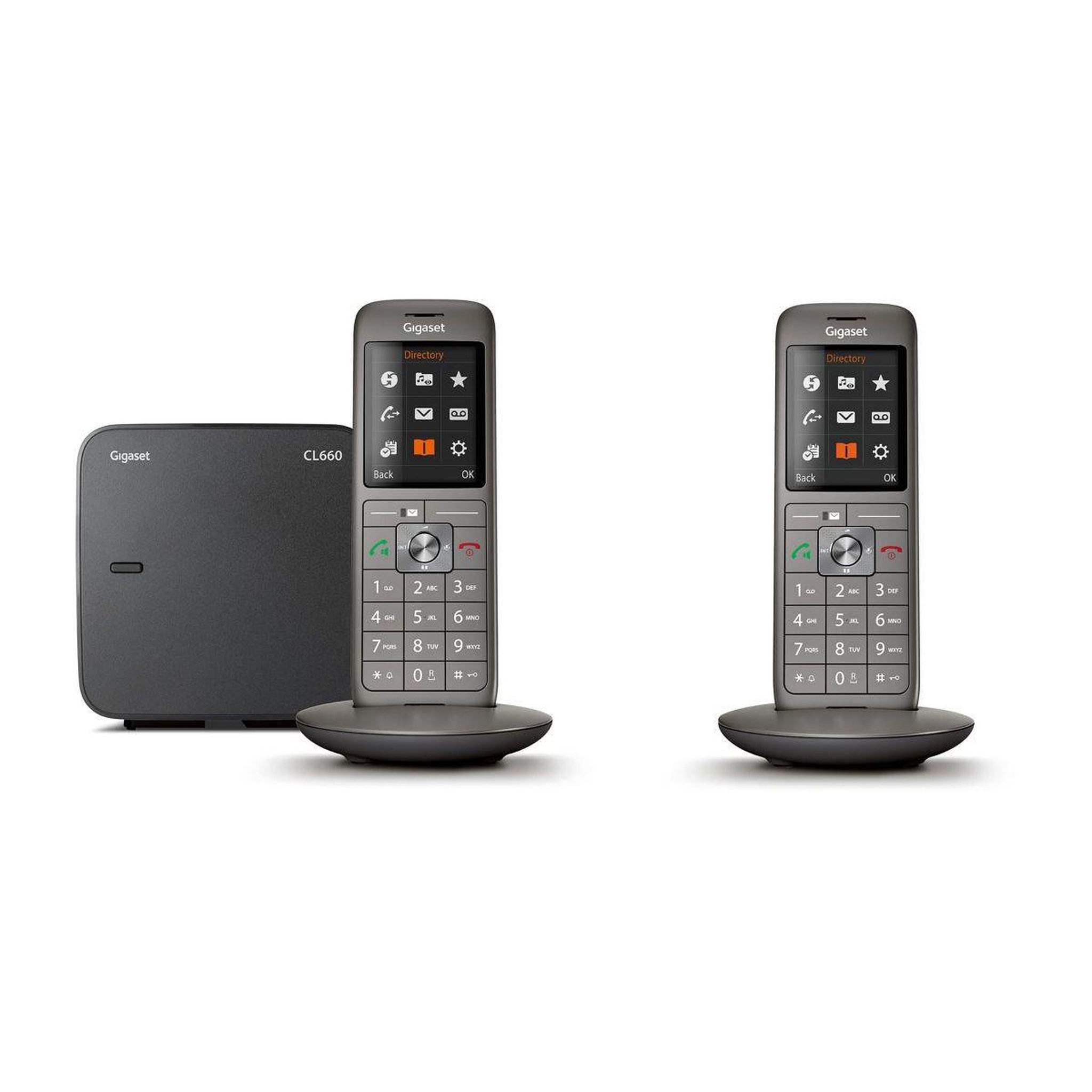 GIGASET Téléphone sans fil CL660 DUO ANTHRACITE