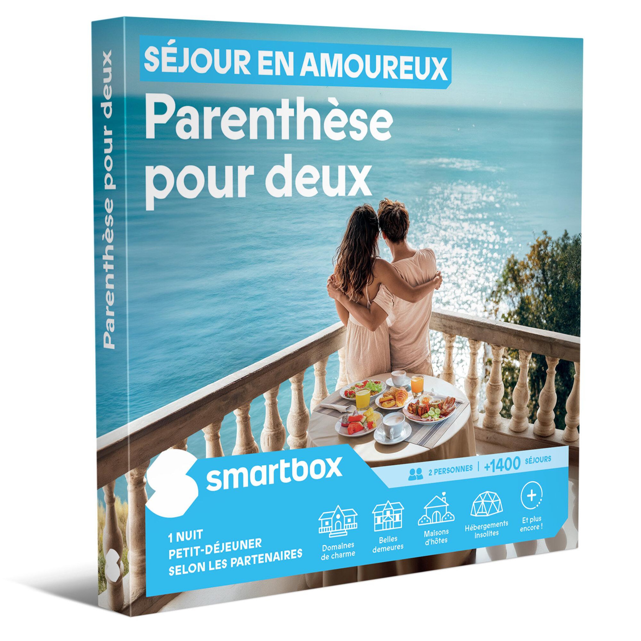 Smartbox Séjour en amoureux - parenthèse pour deux - coffret cadeau séjour