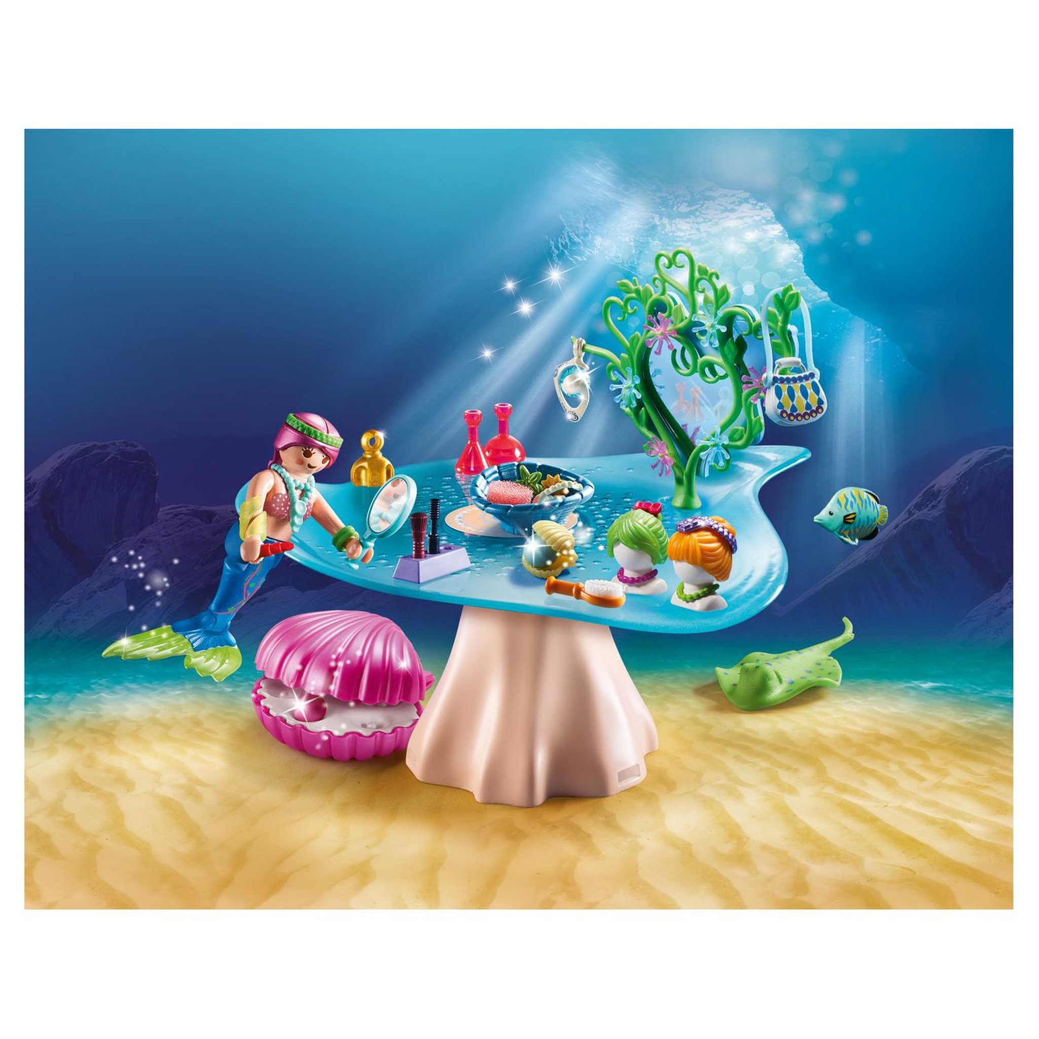 Voir la diapositive 4 : PLAYMOBIL 70096 - Magic - Salon de beauté et sirène