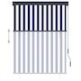 Voir la diapositive 3 : VIDAXL Store roulant d'exterieur 120x250 cm Bleu et blanc