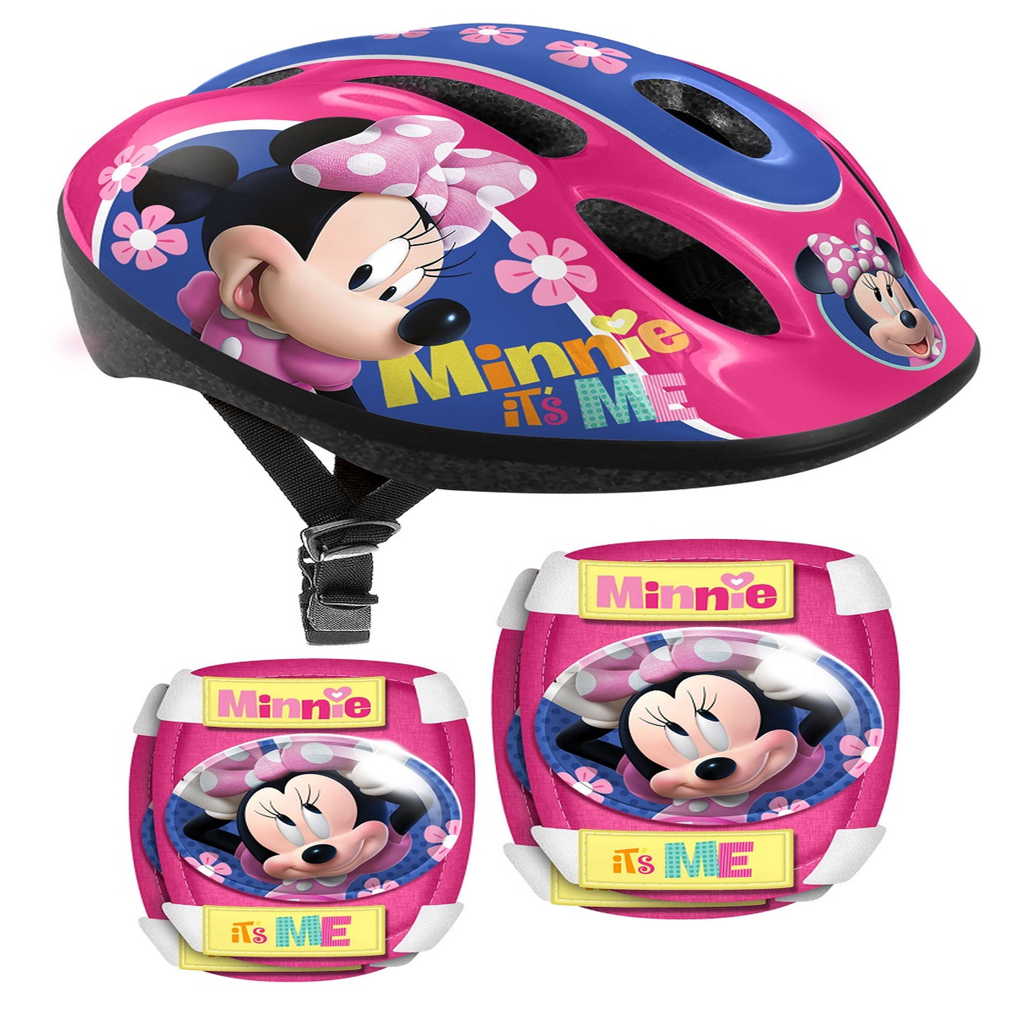 MINNIE Pack Casque + Coudières + Genouillères MINNIE
