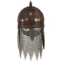 Voir la diapositive 2 : VIDAXL Casque de guerrier viking antique pour GN Cuivre Acier