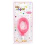 Voir la diapositive 2 : Paris Prix Bougie d'Anniversaire Paillette  Chiffre 0  7cm Rose