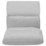 Voir la diapositive 5 : VIDAXL Chaise pliable de sol Gris clair Microfibre