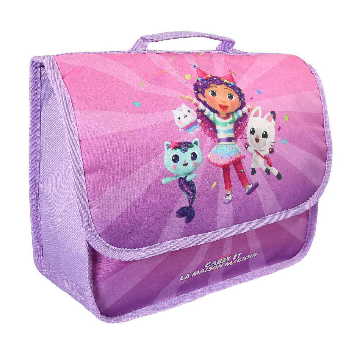 Bagtrotter Cartable Scolaire Maternelle 32cm Gabby et La Maison Magique Violet 1 Compartiment  -  Bagtrotter