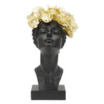 Paris Prix Statuette Tête Femme  Papillons  36cm Noir