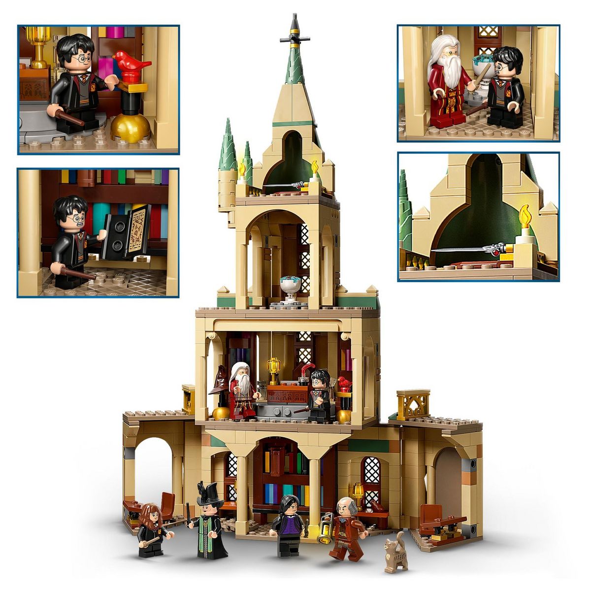 LEGO Harry Potter 76402 Poudlard : Le bureau de Dumbledore, Château avec Choixpeau, Épée
