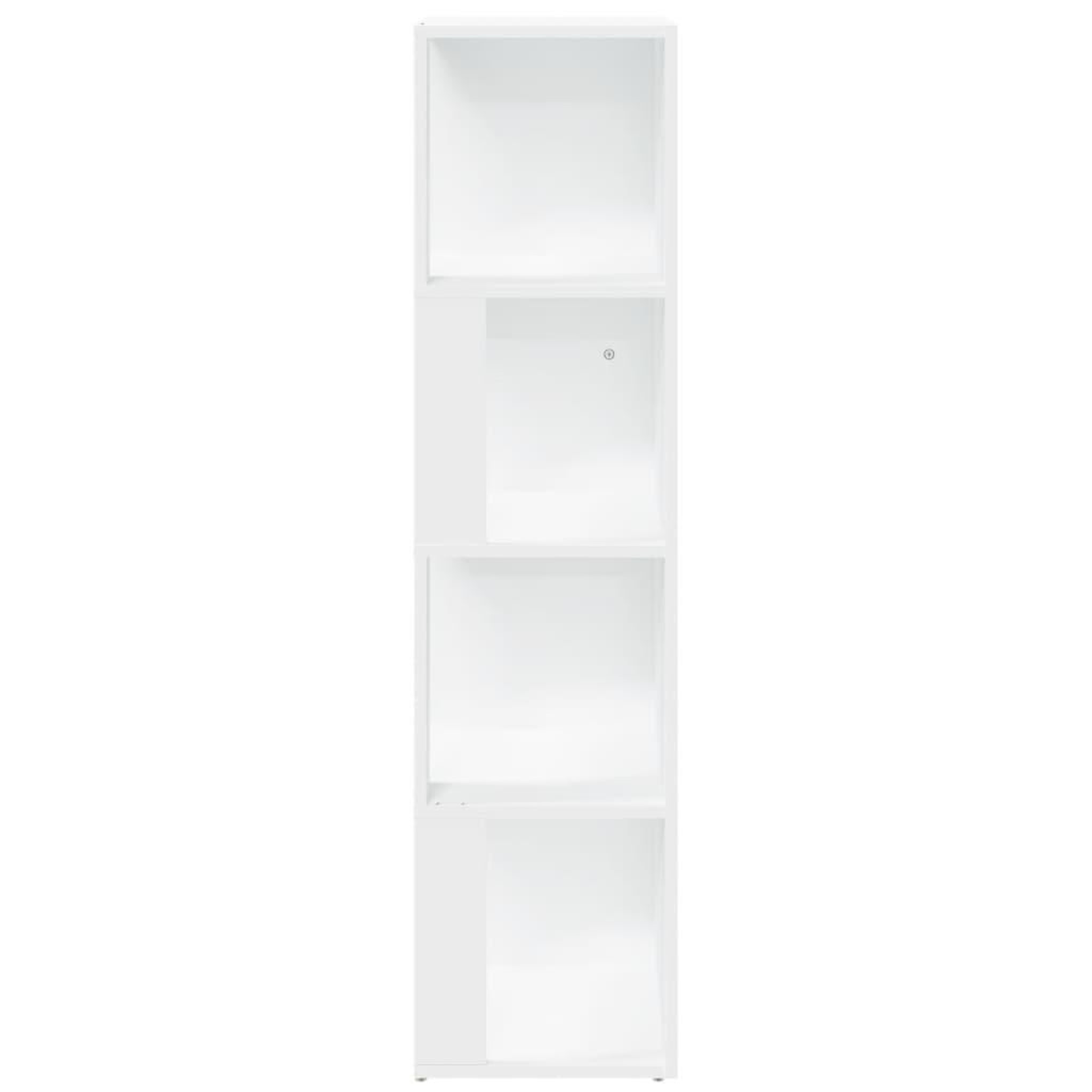 Voir la diapositive 5 : VIDAXL Armoire d'angle Blanc 33x33x132 cm Bois d'ingenierie