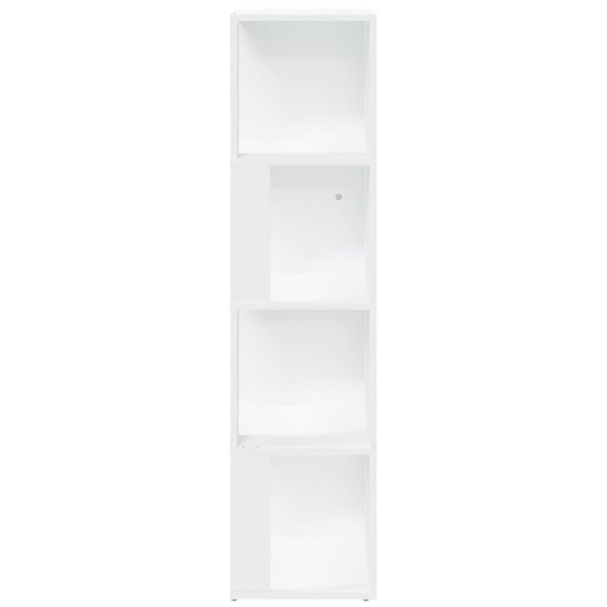 VIDAXL Armoire d'angle Blanc 33x33x132 cm Bois d'ingenierie