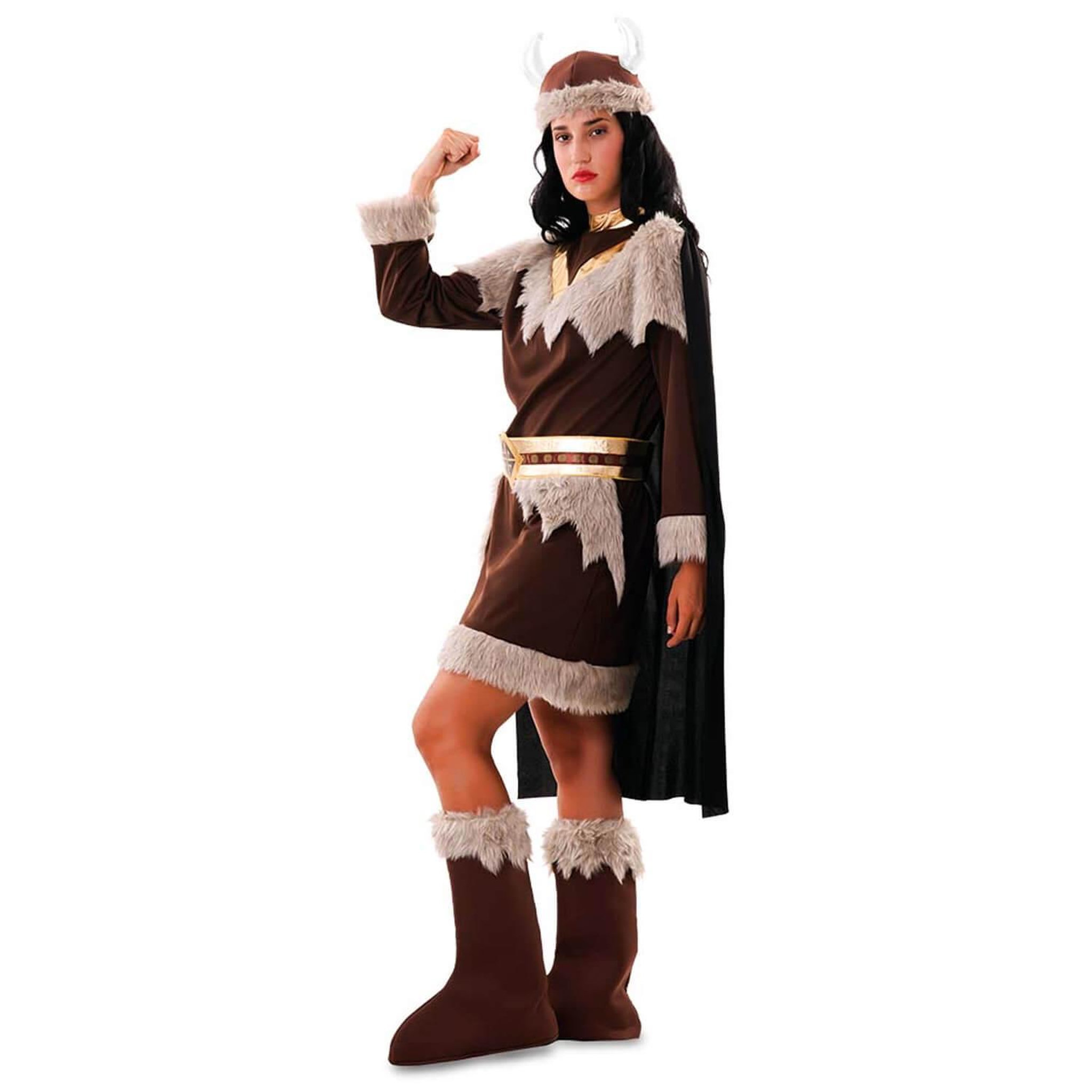 Voir la diapositive 2 : EURO CARNAVALES Déguisement Viking - Femme - XXL - 44/46