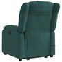 Voir la diapositive 4 : VIDAXL Fauteuil inclinable de massage electrique Vert fonce Tissu