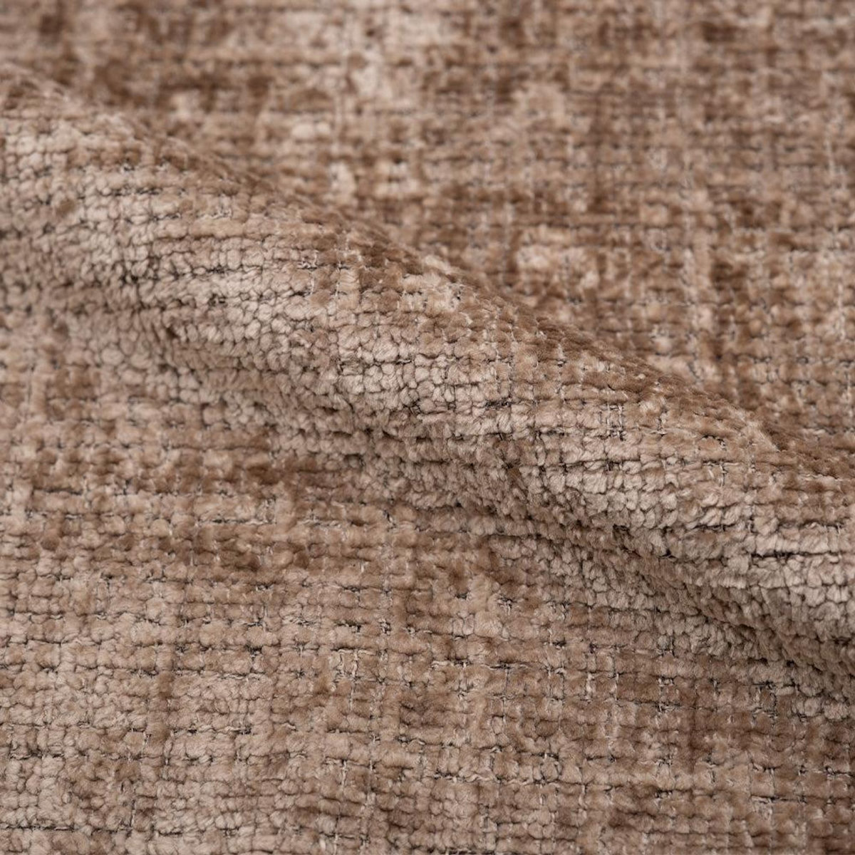 Rendez vous déco Chaise en velours chenillé marron glacé et métal noir-Bloomy