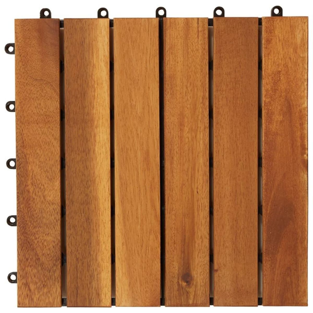 VIDAXL Tuiles de terrasse modele vertical 30 x 30 cm acacia 20 pcs