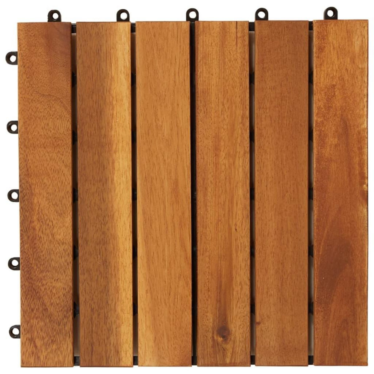 VIDAXL Tuiles de terrasse modele vertical 30 x 30 cm acacia 20 pcs