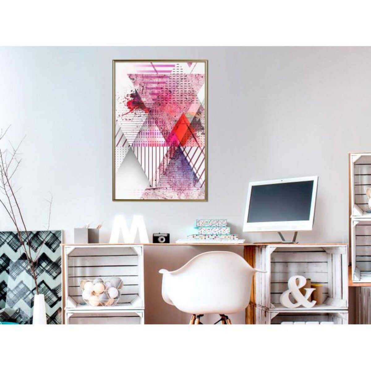 Paris Prix Affiche Murale Encadrée  Patchwork I