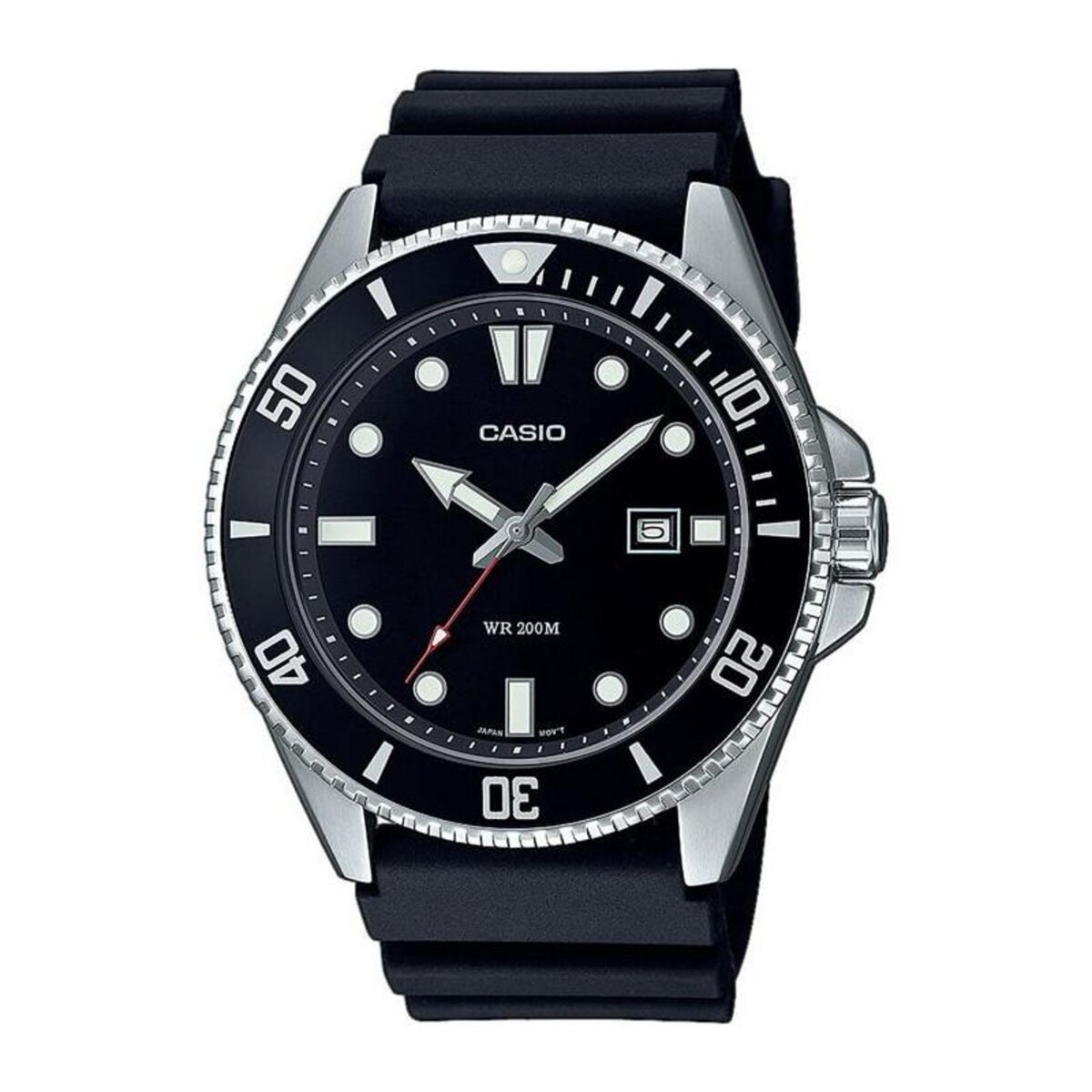 CASIO Montre - CASIO - Collection Homme - Noir - Acier - Étanchéité 20 bars