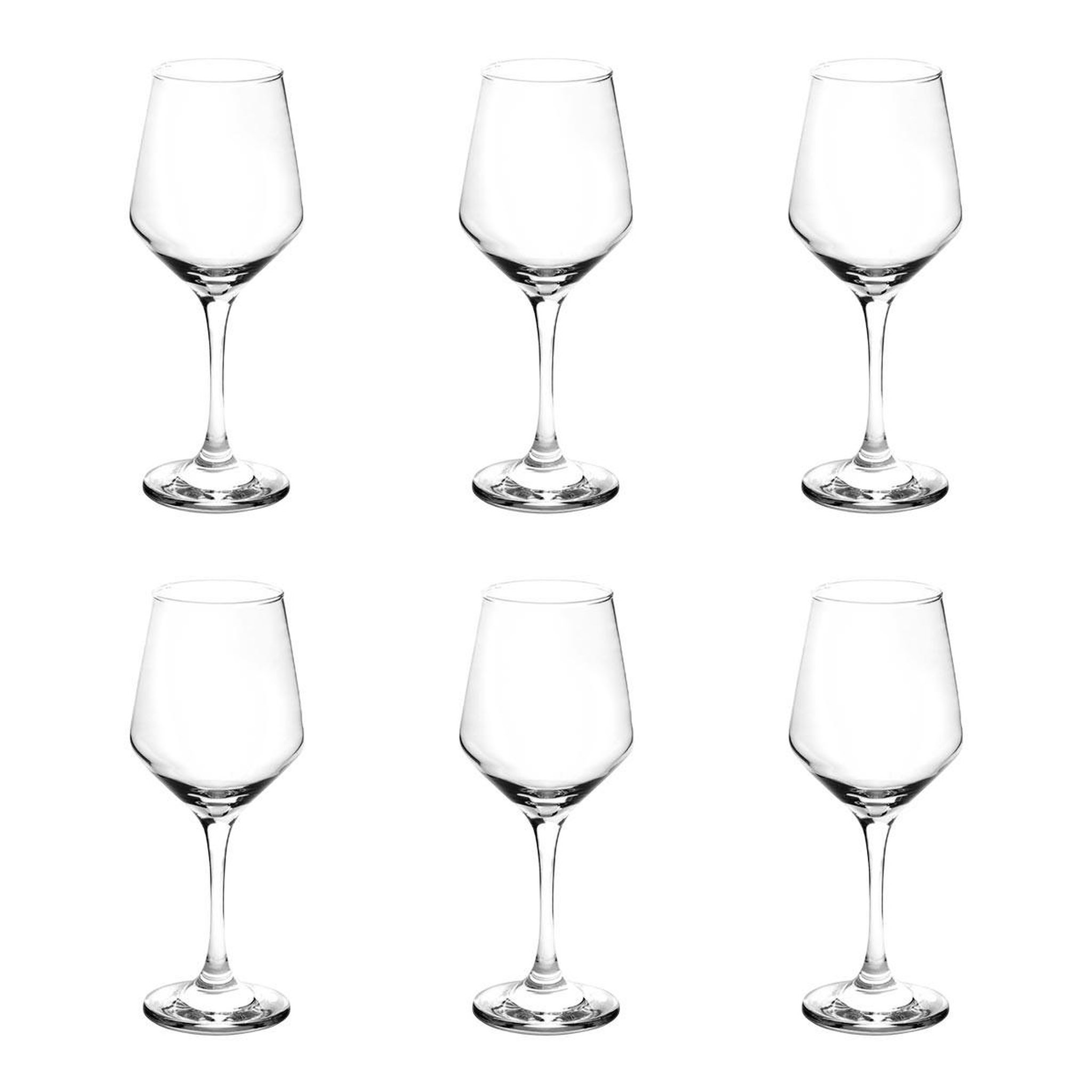 SECRET DE GOURMET Lot de 6 verres à vin  olivia  35cl transparent