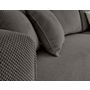 Voir la diapositive 4 : BEST MOBILIER Topaze - canapé d'angle réversible - 4 places - convertible avec coffre - en velours texturé