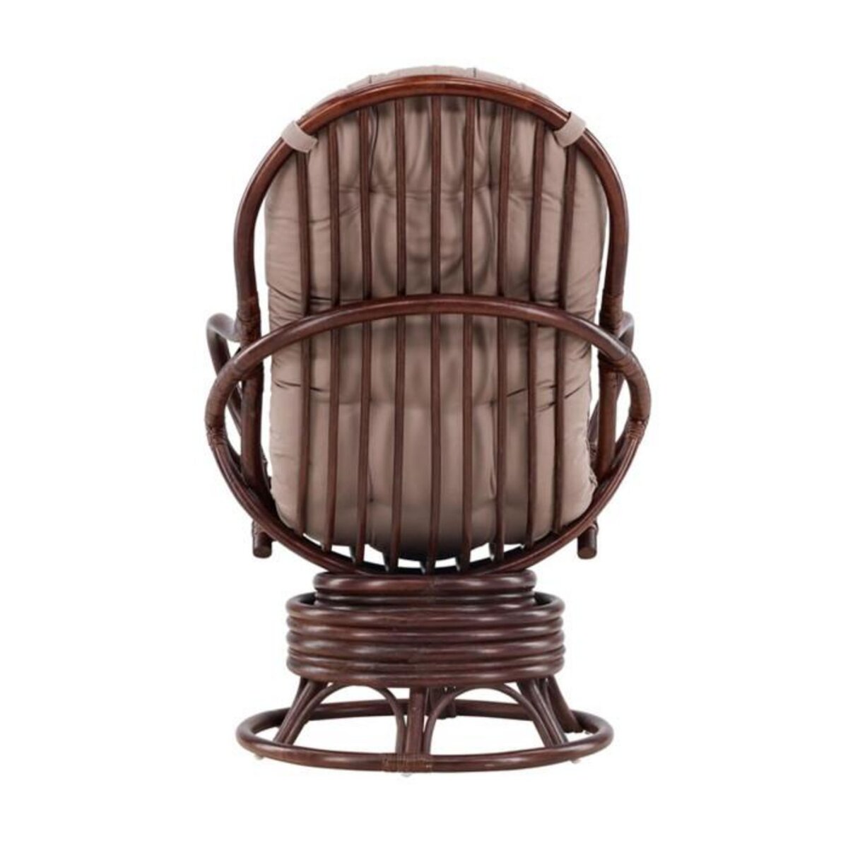 Paris Prix Fauteuil de jardin Pivotant  Swing  108cm Noyer Foncé