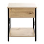 Voir la diapositive 3 : Paris Prix Table de Chevet 1 Tiroir  Jodi  60cm Naturel & Noir