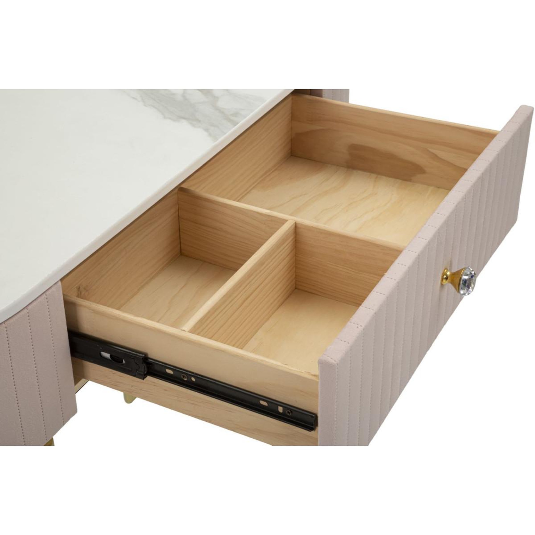 Voir la diapositive 6 : Paris Prix Console design effet marbre  montpellier  100cm rose & or