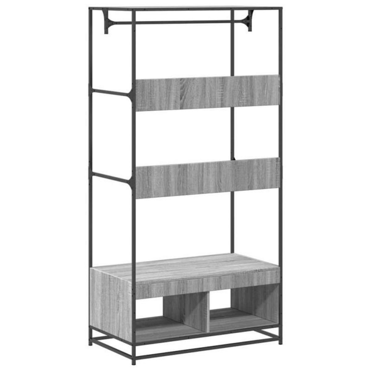 VIDAXL Armoire sonoma gris 90x50x180 cm bois d ingénierie